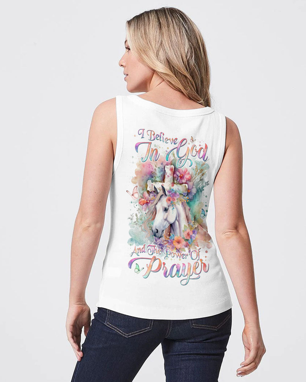 I Believe In God Horse Women's All Over Print Shirt - Yhln0201241, easychoo.com