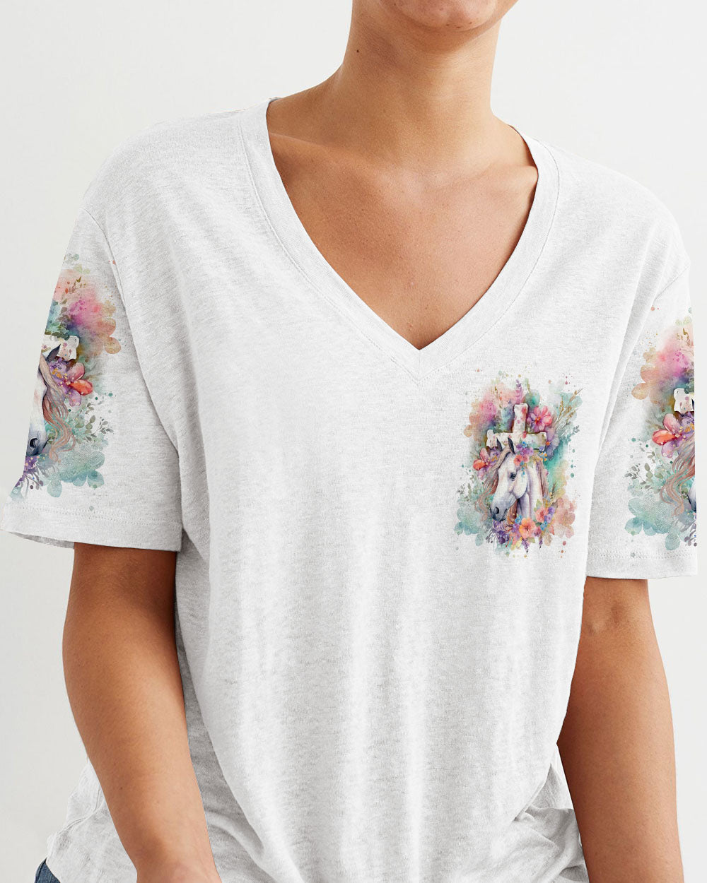 I Believe In God Horse Women's All Over Print Shirt - Yhln0201241, easychoo.com