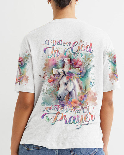 I Believe In God Horse Women's All Over Print Shirt - Yhln0201241, easychoo.com