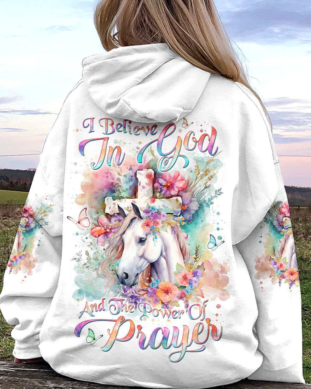 I Believe In God Horse Women's All Over Print Shirt - Yhln0201241, easychoo.com