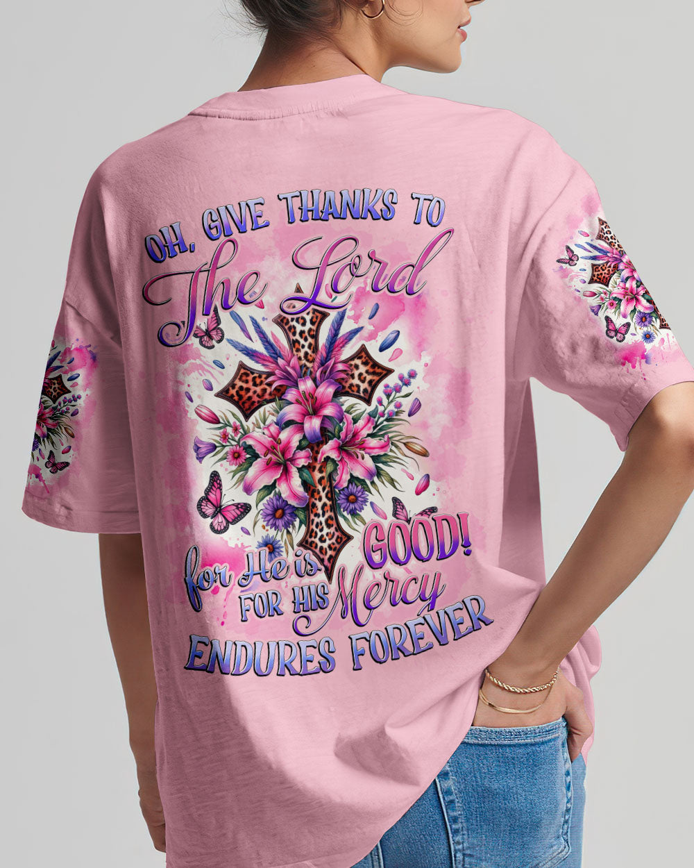 Give Thanks To The Lord Women's All Over Print Shirt - Tytd0212231, easychoo.com