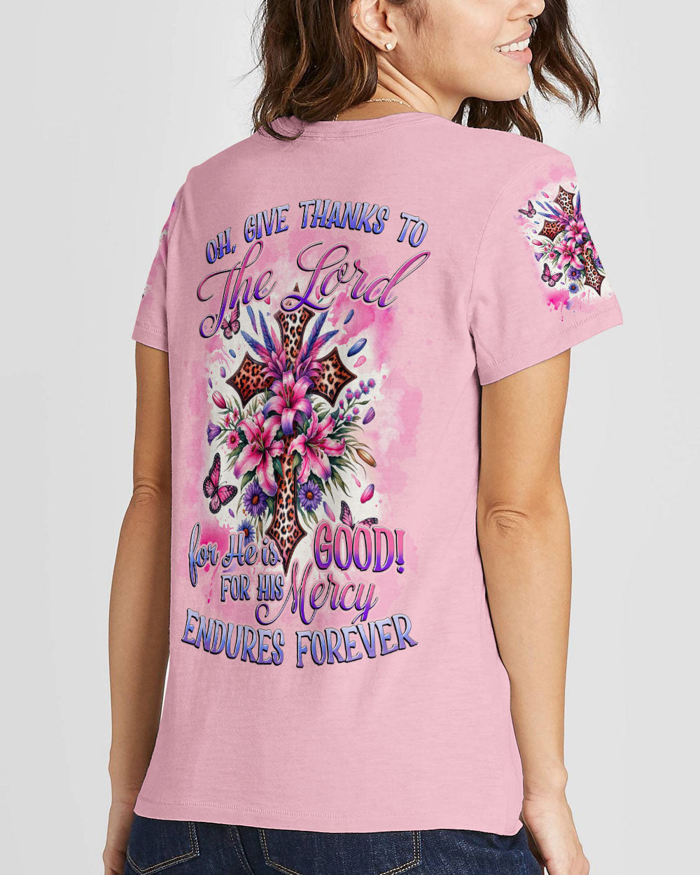 Give Thanks To The Lord Women's All Over Print Shirt - Tytd0212231, easychoo.com