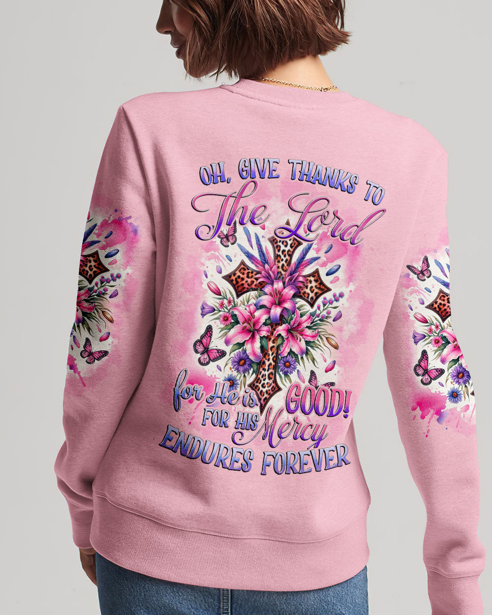 Give Thanks To The Lord Women's All Over Print Shirt - Tytd0212231, easychoo.com
