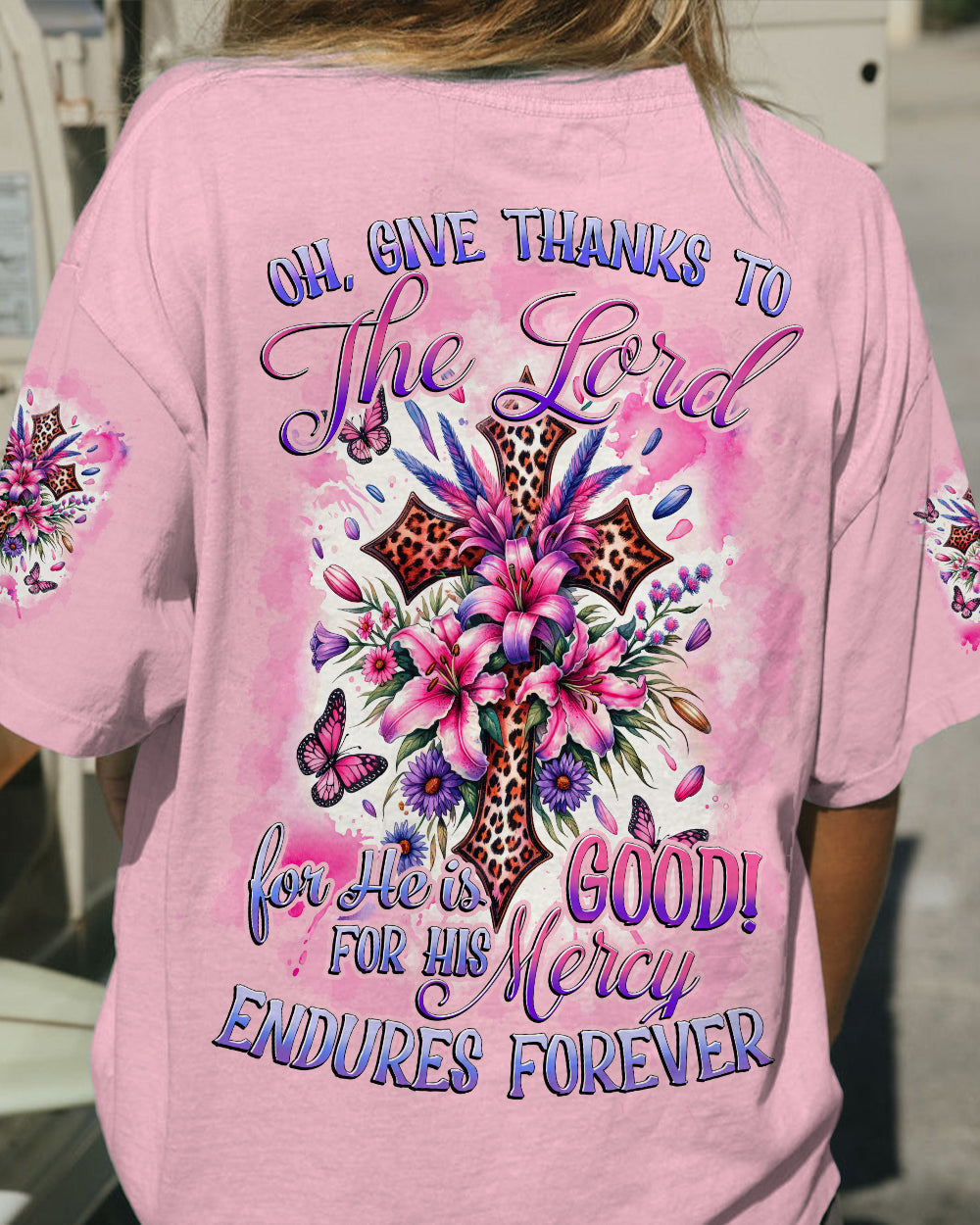 Give Thanks To The Lord Women's All Over Print Shirt - Tytd0212231, easychoo.com