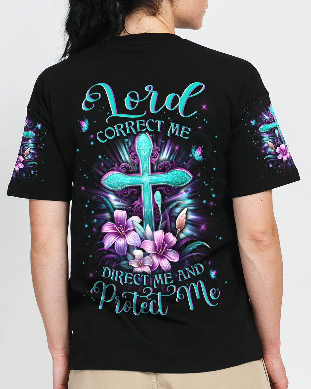 Lord Correct Me Direct Me Protect Me Women's All Over Print Shirt - Yhln2512233, easychoo.com