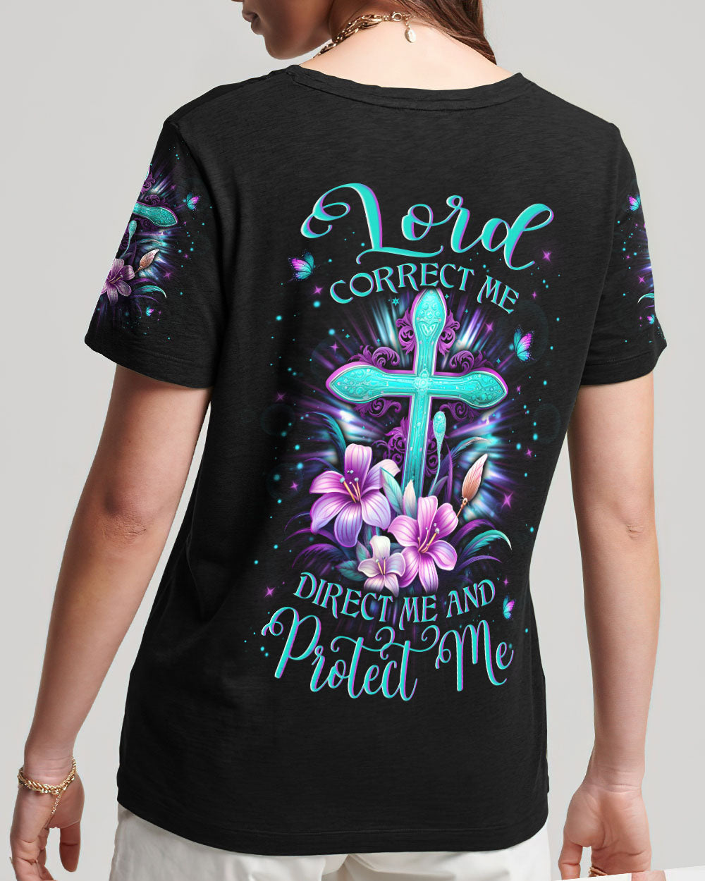Lord Correct Me Direct Me Protect Me Women's All Over Print Shirt - Yhln2512233, easychoo.com