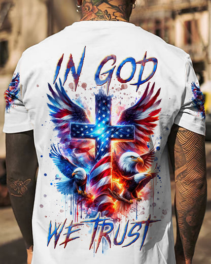 In God We Trust Eagle Men's All Over Print Shirt - Tlnt1801242, easychoo.com