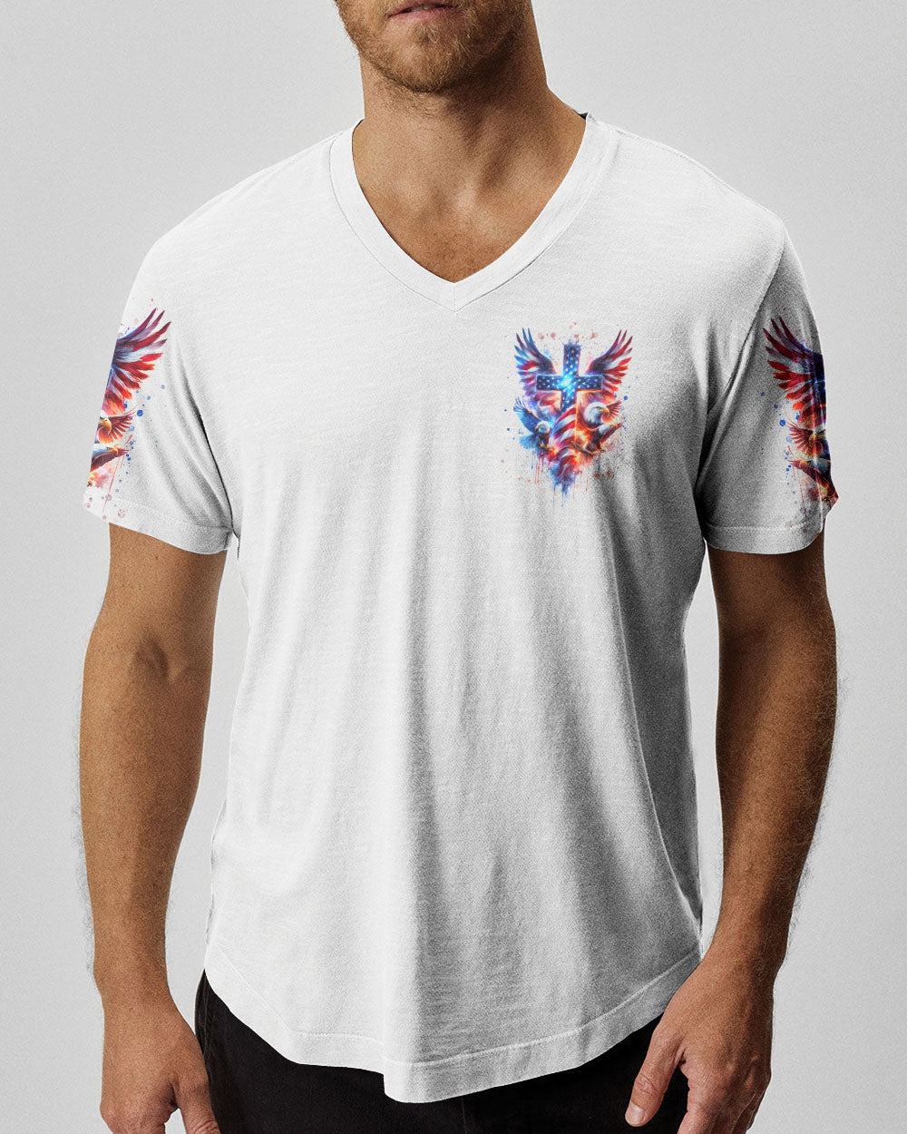 In God We Trust Eagle Men's All Over Print Shirt - Tlnt1801242, easychoo.com