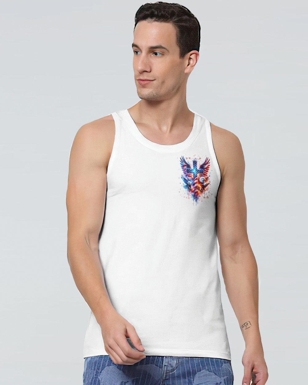 In God We Trust Eagle Men's All Over Print Shirt - Tlnt1801242, easychoo.com