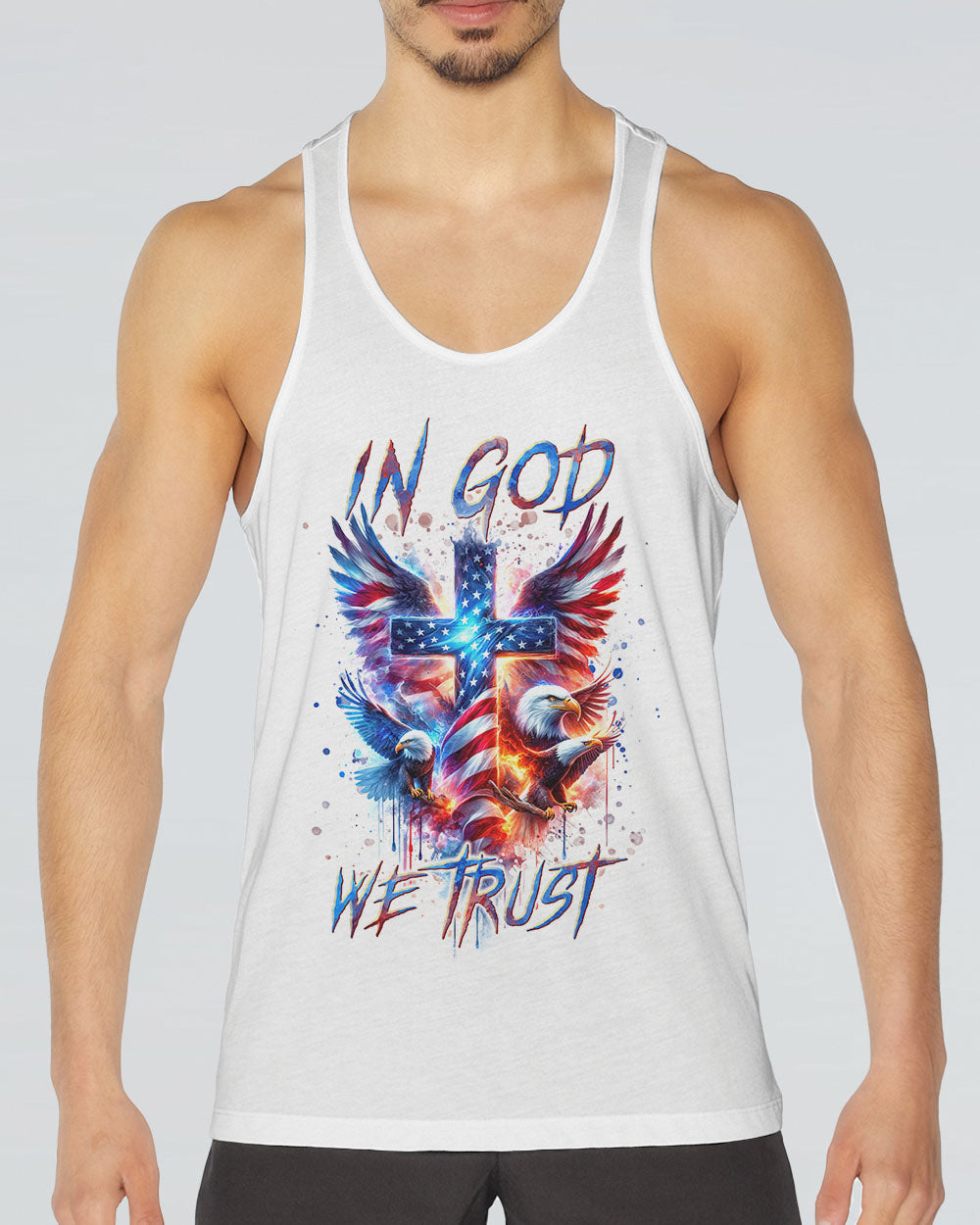 In God We Trust Eagle Men's All Over Print Shirt - Tlnt1801242, easychoo.com