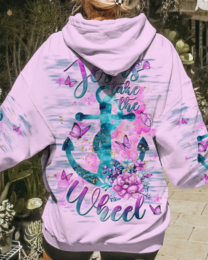 Jesus Take The Wheel Anchor Flower Women's All Over Print Shirt - Tlnt2211234, easychoo.com