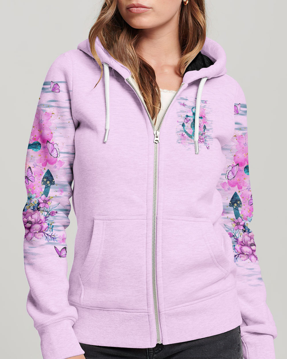 Jesus Take The Wheel Anchor Flower Women's All Over Print Shirt - Tlnt2211234, easychoo.com