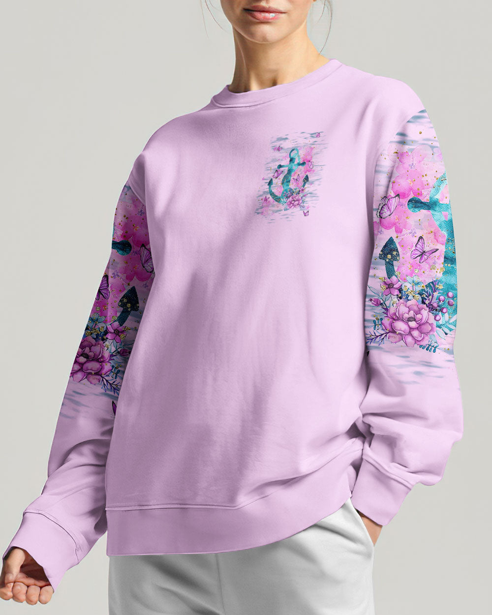 Jesus Take The Wheel Anchor Flower Women's All Over Print Shirt - Tlnt2211234, easychoo.com