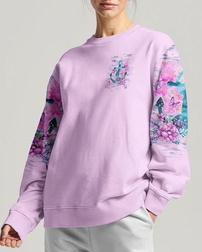 Jesus Take The Wheel Anchor Flower Women's All Over Print Shirt - Tlnt2211234, easychoo.com