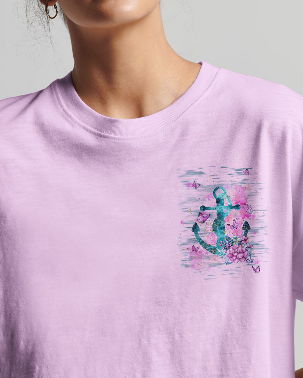 Jesus Take The Wheel Anchor Flower Women's All Over Print Shirt - Tlnt2211234, easychoo.com