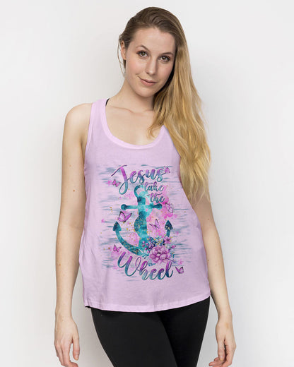 Jesus Take The Wheel Anchor Flower Women's All Over Print Shirt - Tlnt2211234, easychoo.com