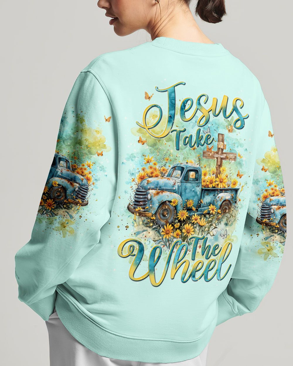 Jesus Take The Wheel Women's All Over Print Shirt - Tlnt0803243, easychoo.com