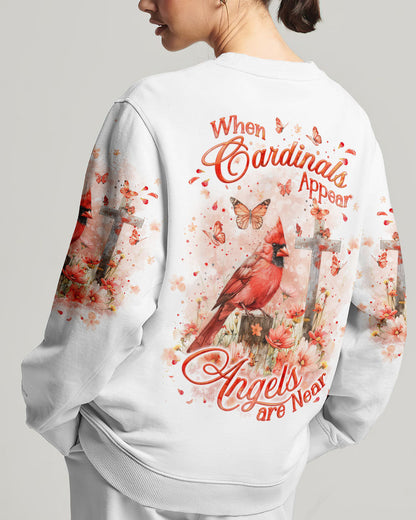 When Cardinals Appear Angels Are Near Women's All Over Print Shirt - Yhkd1403244, easychoo.com
