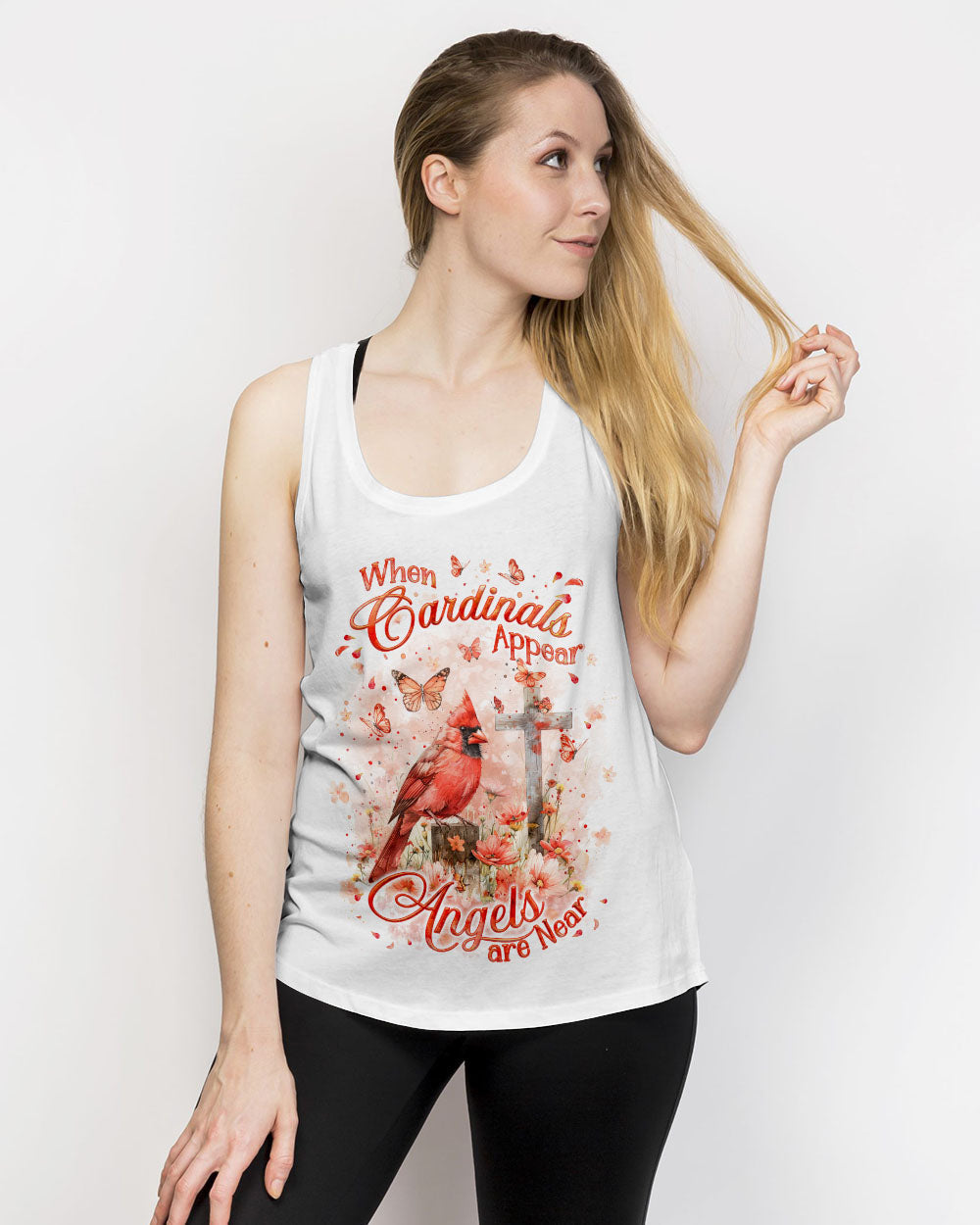 When Cardinals Appear Angels Are Near Women's All Over Print Shirt - Yhkd1403244, easychoo.com