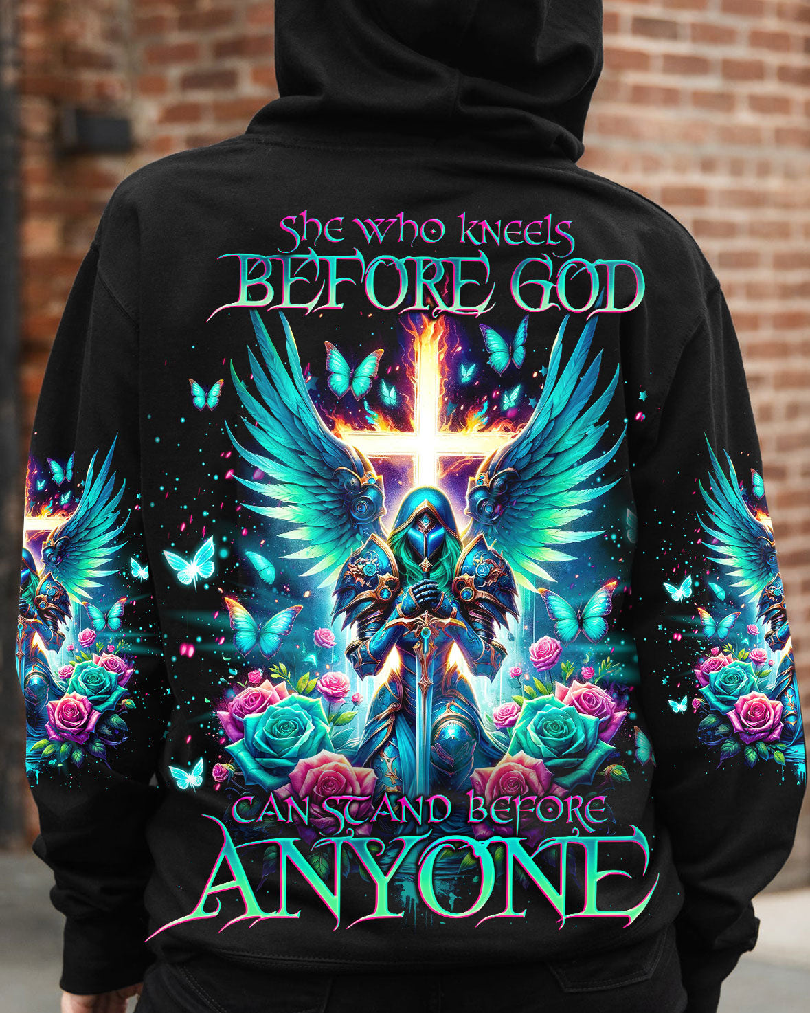 She Who Kneels Before God Warrior Women's All Over Print Shirt - Tlno0503243, easychoo.com