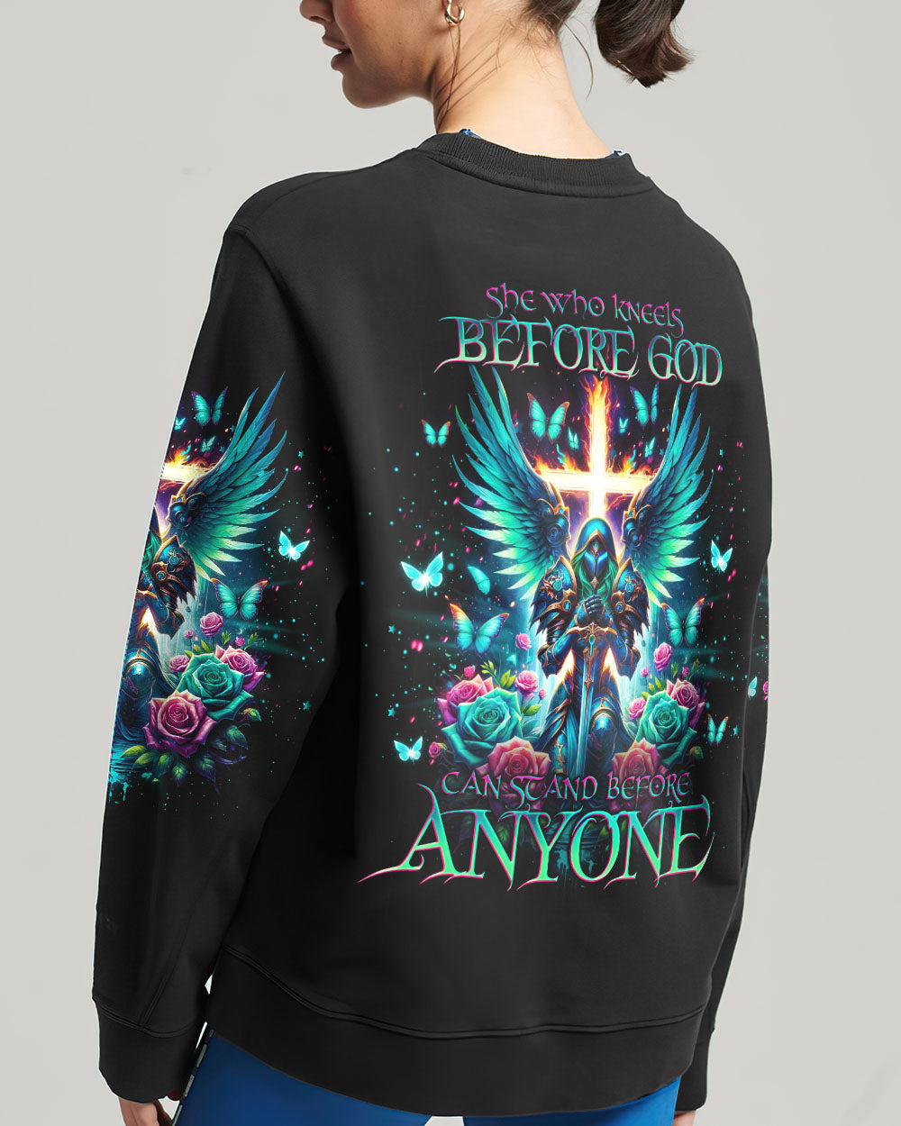 She Who Kneels Before God Warrior Women's All Over Print Shirt - Tlno0503243, easychoo.com