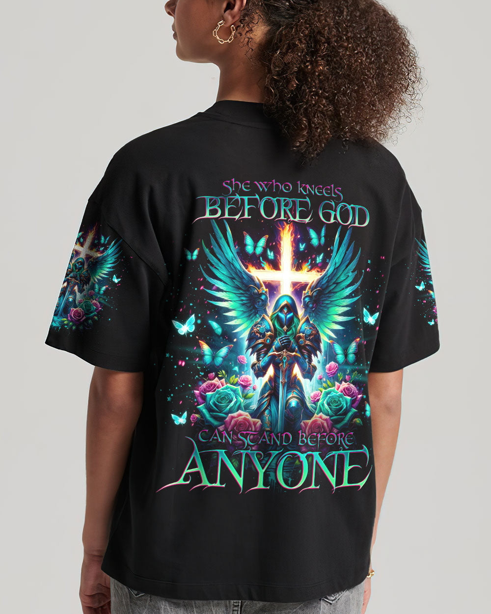 She Who Kneels Before God Warrior Women's All Over Print Shirt - Tlno0503243, easychoo.com
