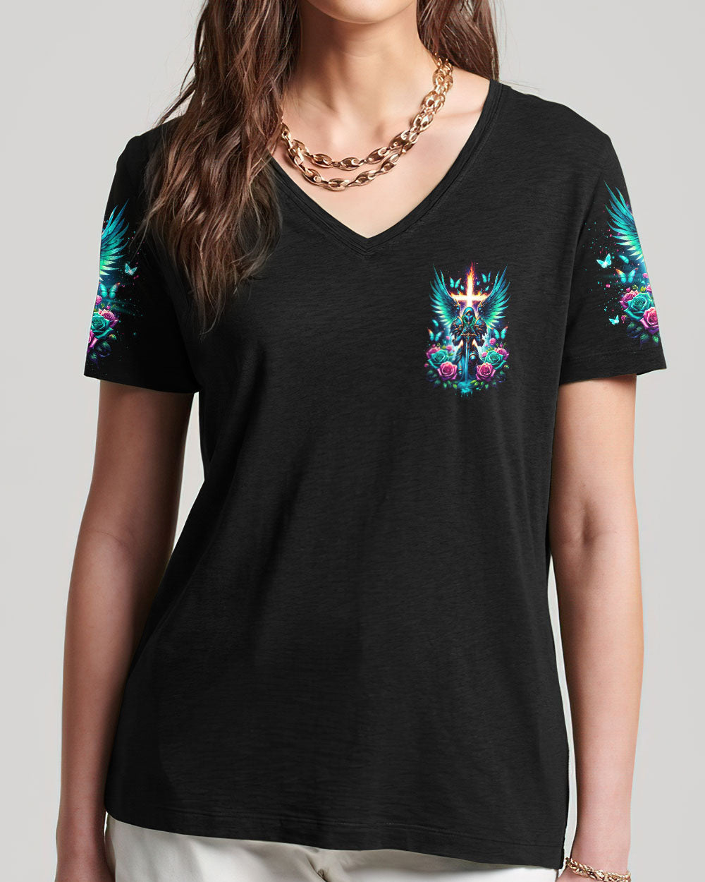 She Who Kneels Before God Warrior Women's All Over Print Shirt - Tlno0503243, easychoo.com