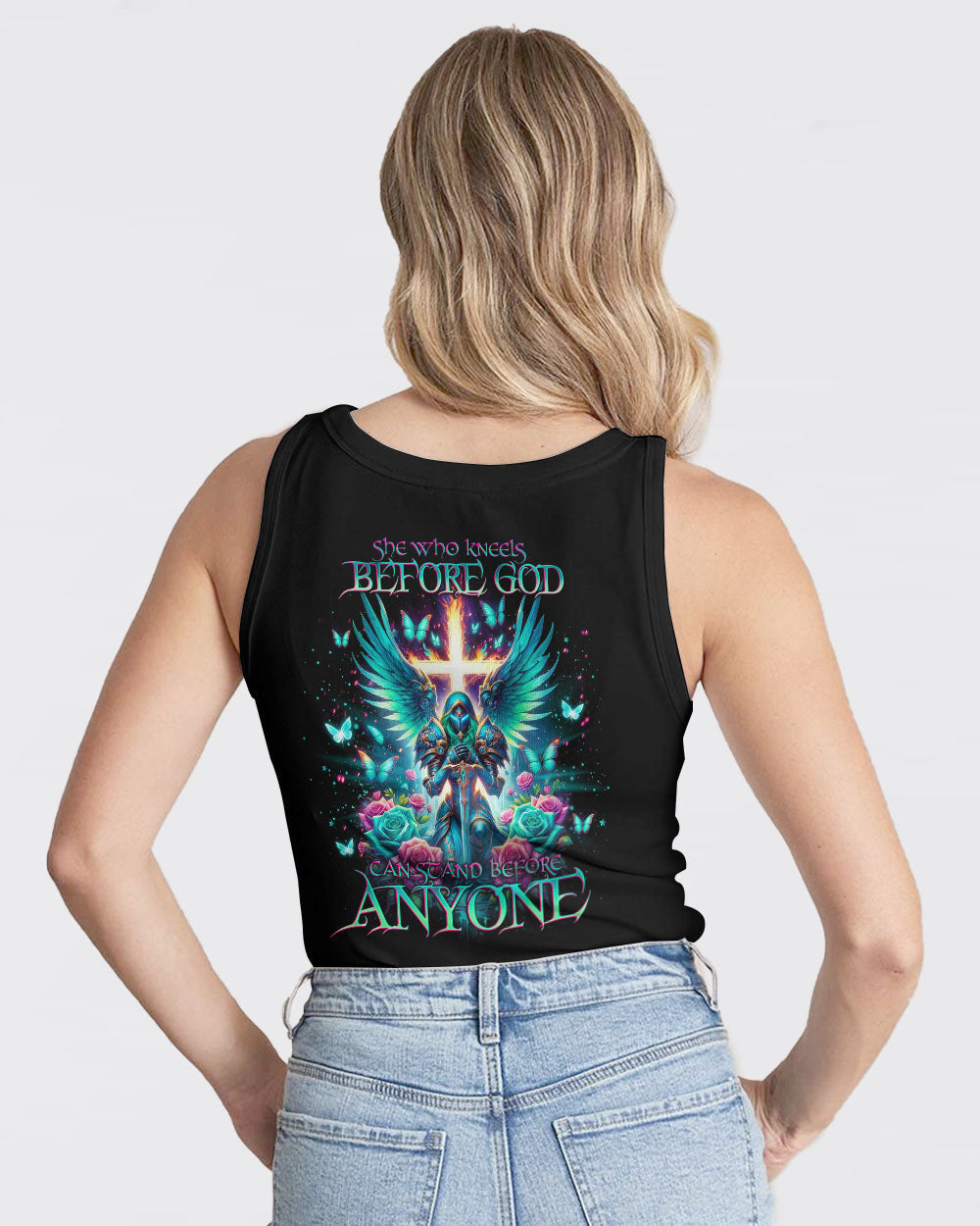 She Who Kneels Before God Warrior Women's All Over Print Shirt - Tlno0503243, easychoo.com
