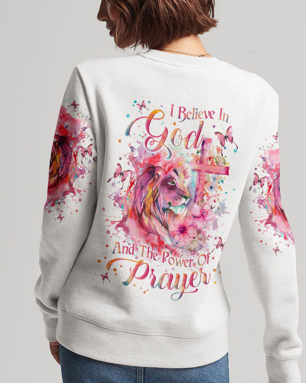 I Believe In God Lion Women's All Over Print Shirt - Yhln2301242, easychoo.com