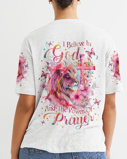 I Believe In God Lion Women's All Over Print Shirt - Yhln2301242, easychoo.com