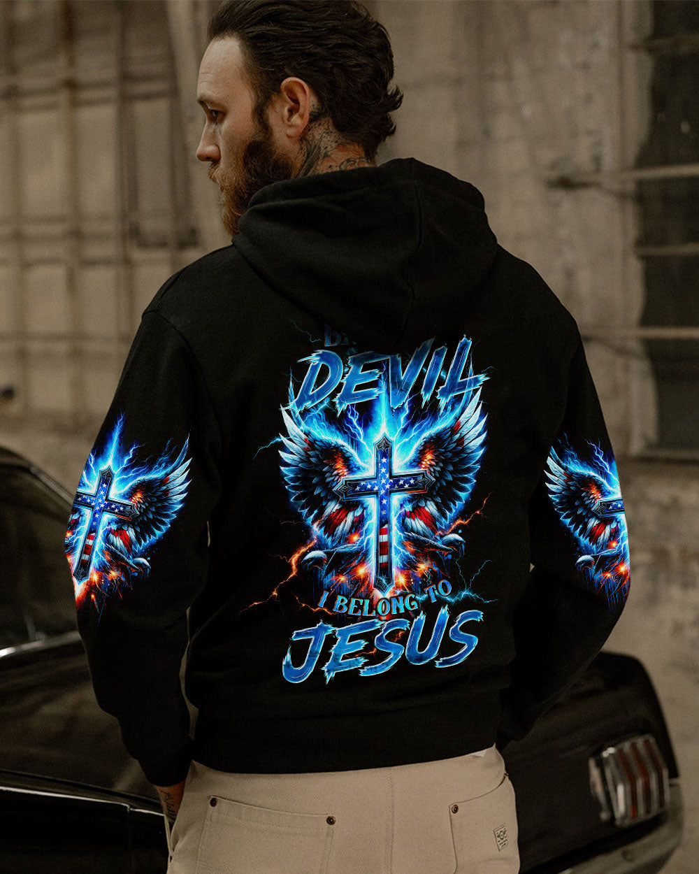 I Belong To Jesus Cross Wings Men's All Over Print Shirt - Tltw1602244, easychoo.com