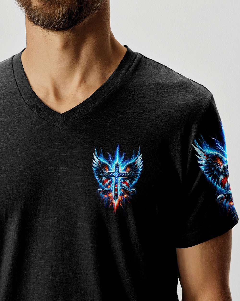 I Belong To Jesus Cross Wings Men's All Over Print Shirt - Tltw1602244, easychoo.com