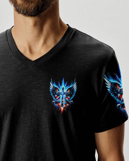 I Belong To Jesus Cross Wings Men's All Over Print Shirt - Tltw1602244, easychoo.com