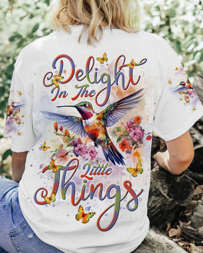 Delight In The Little Things Hummingbird Women's All Over Print Shirt - Tlnt1101243, easychoo.com