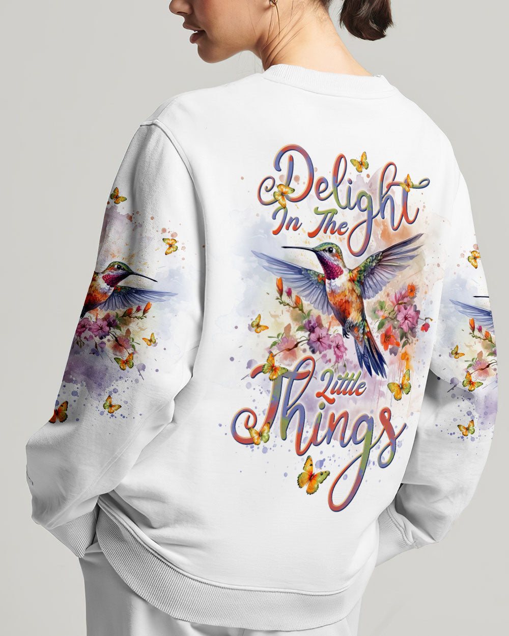 Delight In The Little Things Hummingbird Women's All Over Print Shirt - Tlnt1101243, easychoo.com