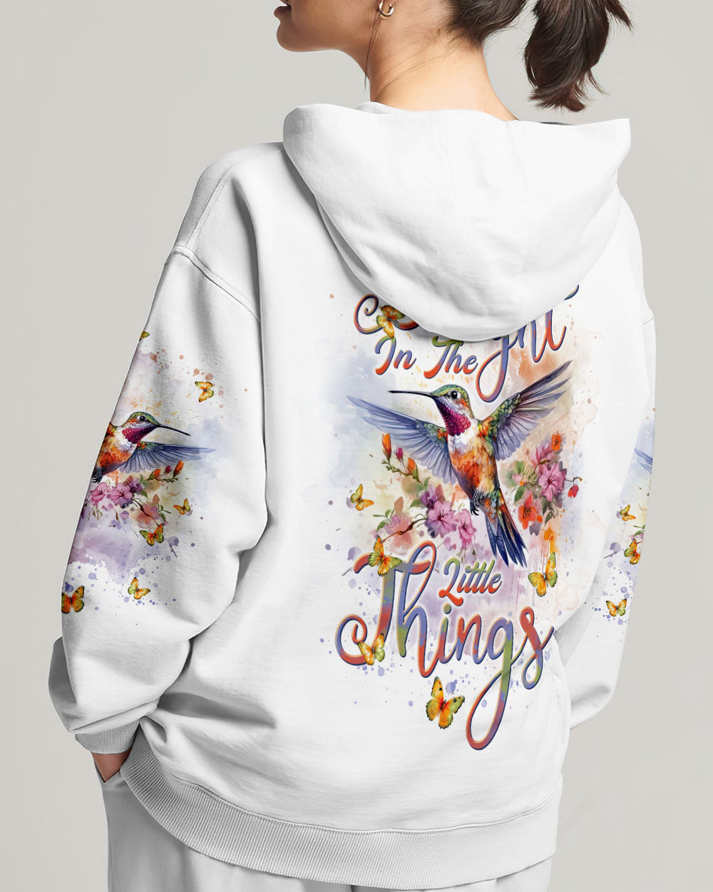 Delight In The Little Things Hummingbird Women's All Over Print Shirt - Tlnt1101243, easychoo.com