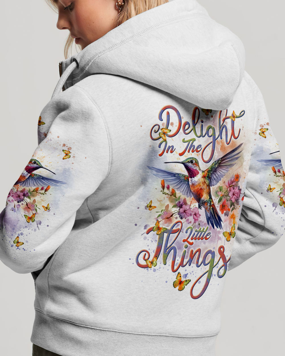 Delight In The Little Things Hummingbird Women's All Over Print Shirt - Tlnt1101243, easychoo.com