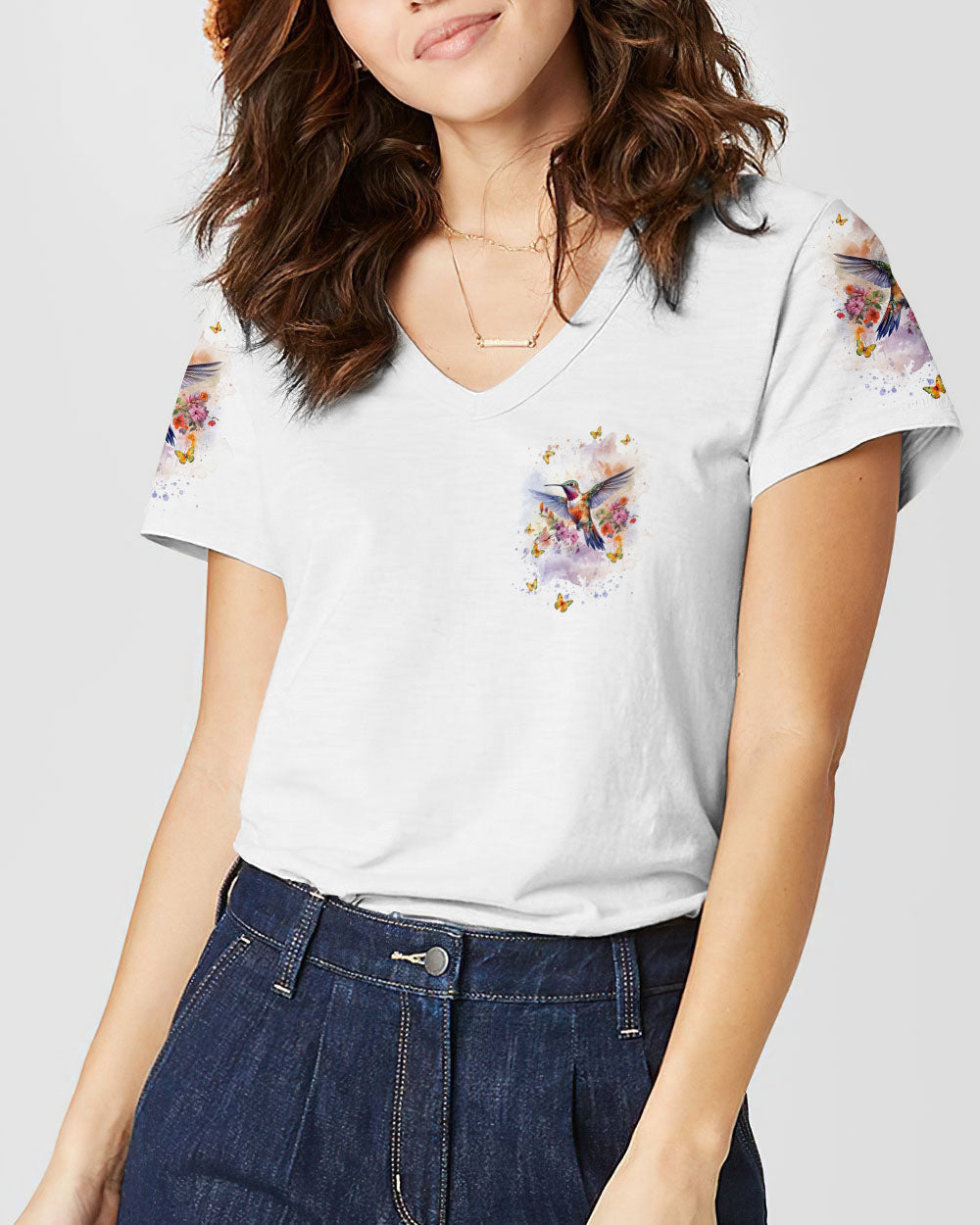 Delight In The Little Things Hummingbird Women's All Over Print Shirt - Tlnt1101243, easychoo.com