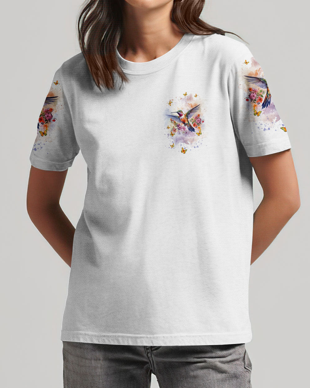 Delight In The Little Things Hummingbird Women's All Over Print Shirt - Tlnt1101243, easychoo.com