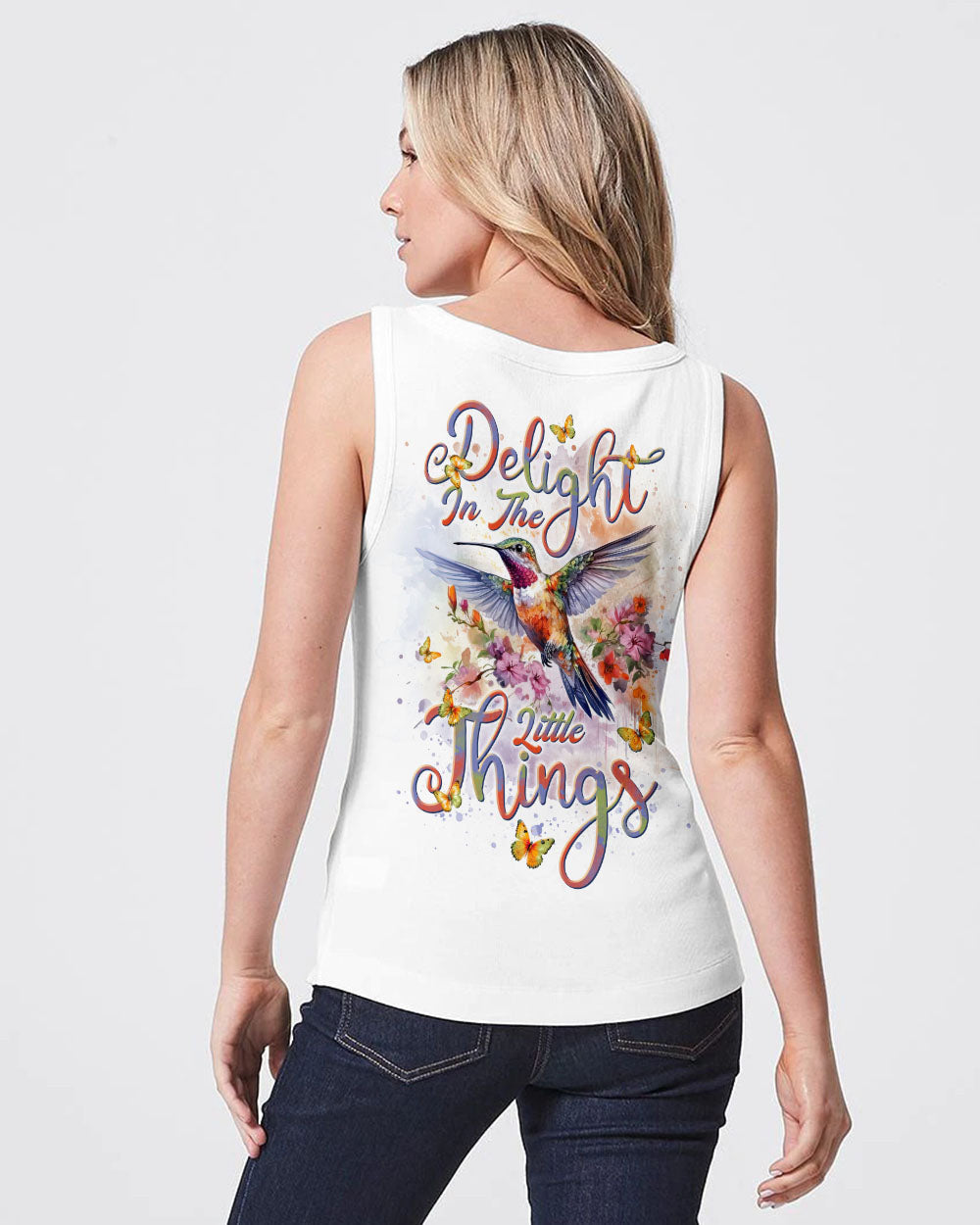 Delight In The Little Things Hummingbird Women's All Over Print Shirt - Tlnt1101243, easychoo.com