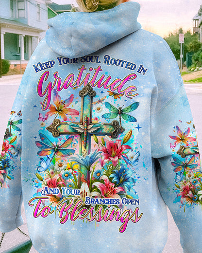 Keep Your Soul Rooted In Gratitude Women's All Over Print Shirt - Tyqy0412232, easychoo.com