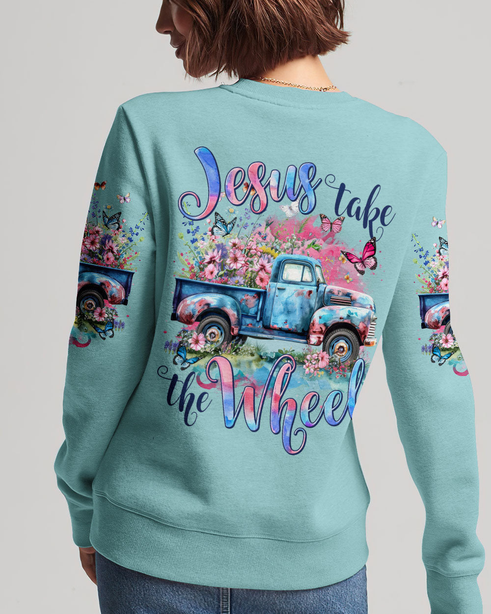 Jesus Take The Wheel Women's All Over Print Shirt - Tytm1702242, easychoo.com