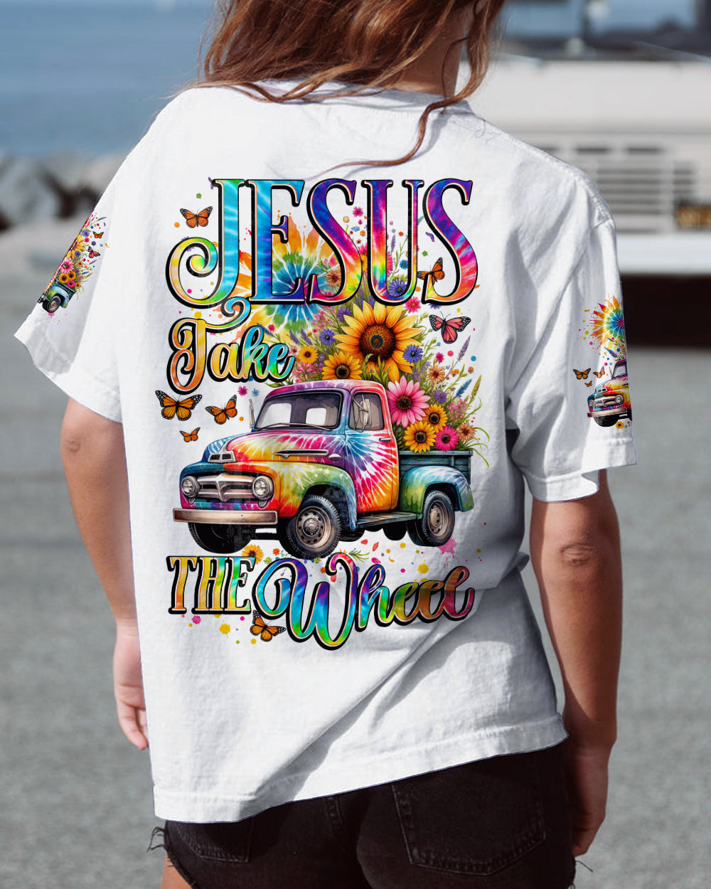 Jesus Take The Wheel Women's All Over Print Shirt - Tytd1611231, easychoo.com