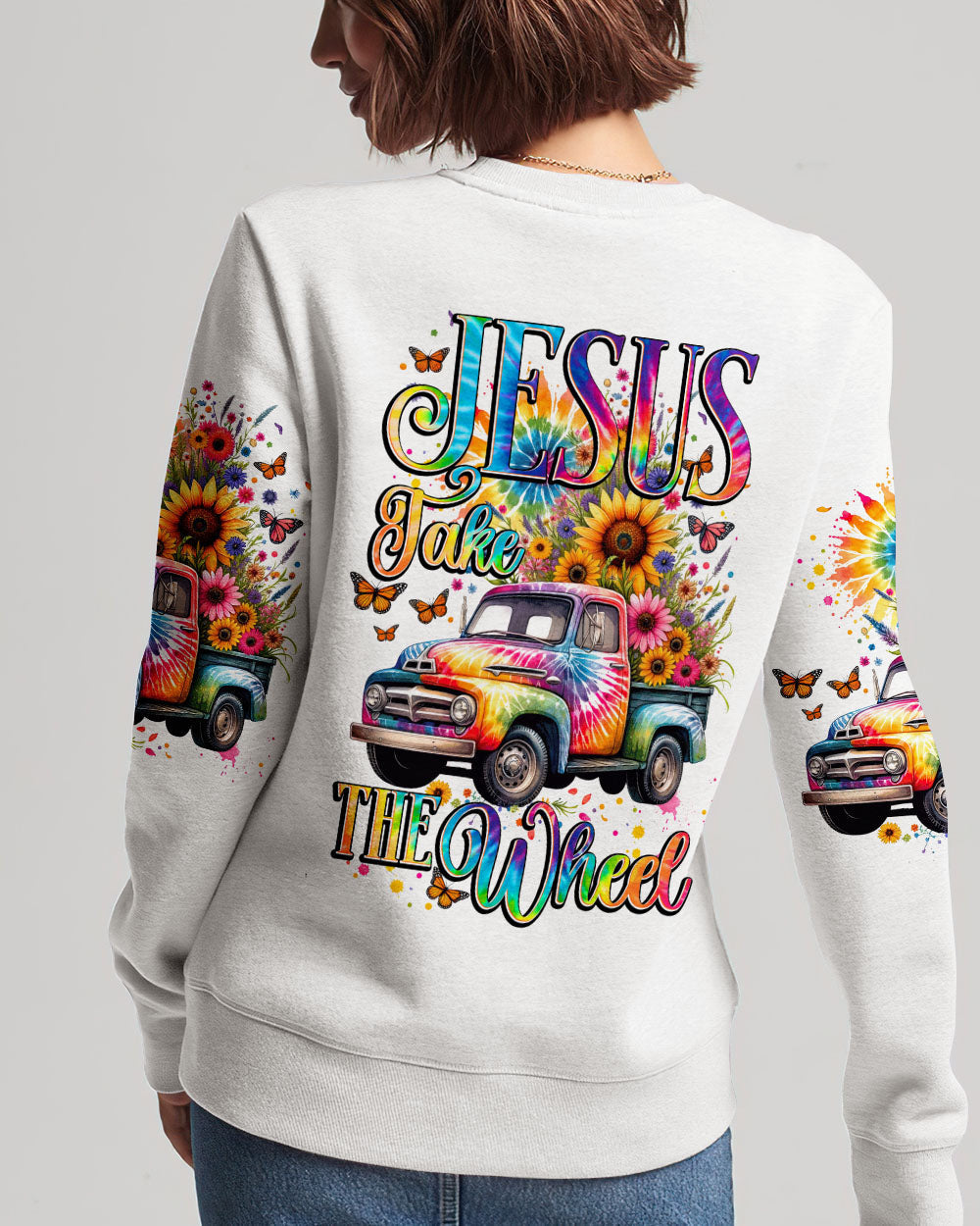 Jesus Take The Wheel Women's All Over Print Shirt - Tytd1611231, easychoo.com