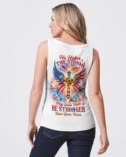 No Matter The Storm Cross Wings Women's All Over Print Shirt - Tltw0912235, easychoo.com