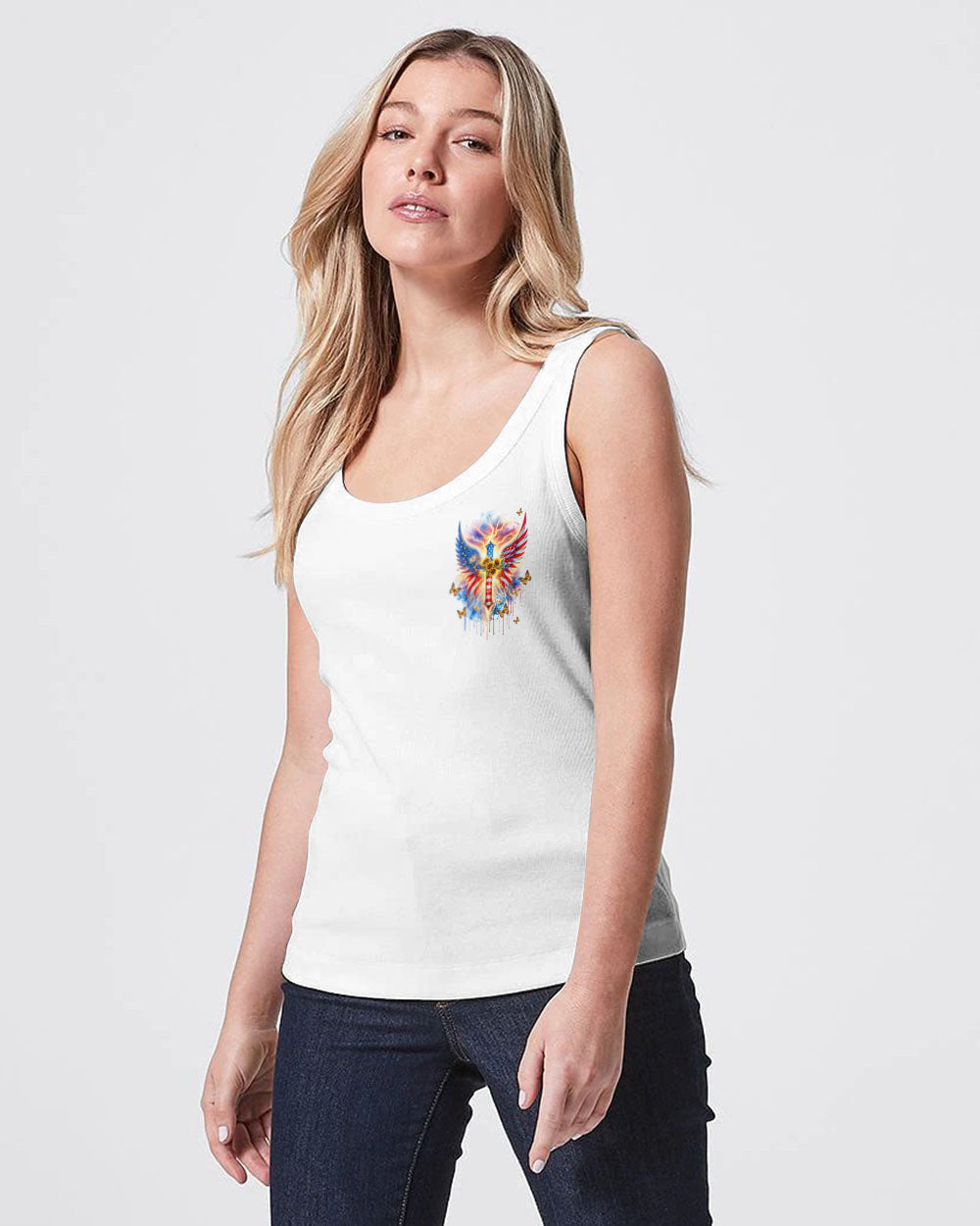 No Matter The Storm Cross Wings Women's All Over Print Shirt - Tltw0912235, easychoo.com