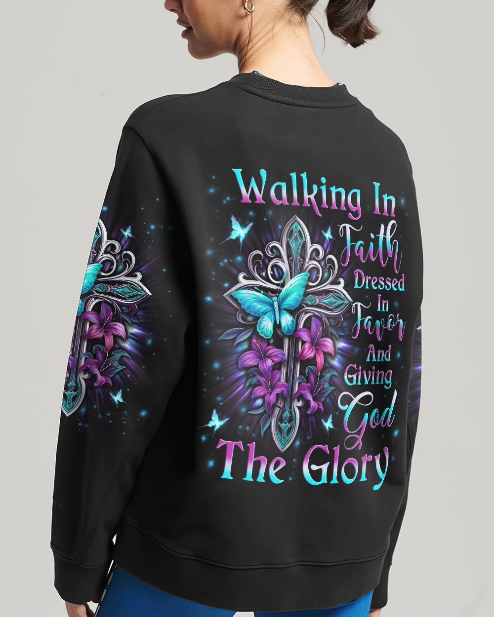Walking In Faith Dressed In Favor Women's All Over Print Shirt - Yhln2911233, easychoo.com