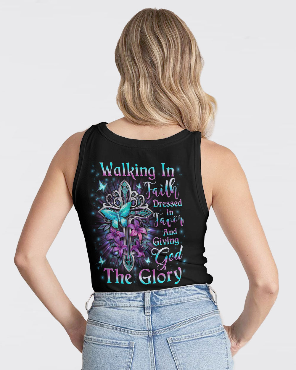 Walking In Faith Dressed In Favor Women's All Over Print Shirt - Yhln2911233, easychoo.com