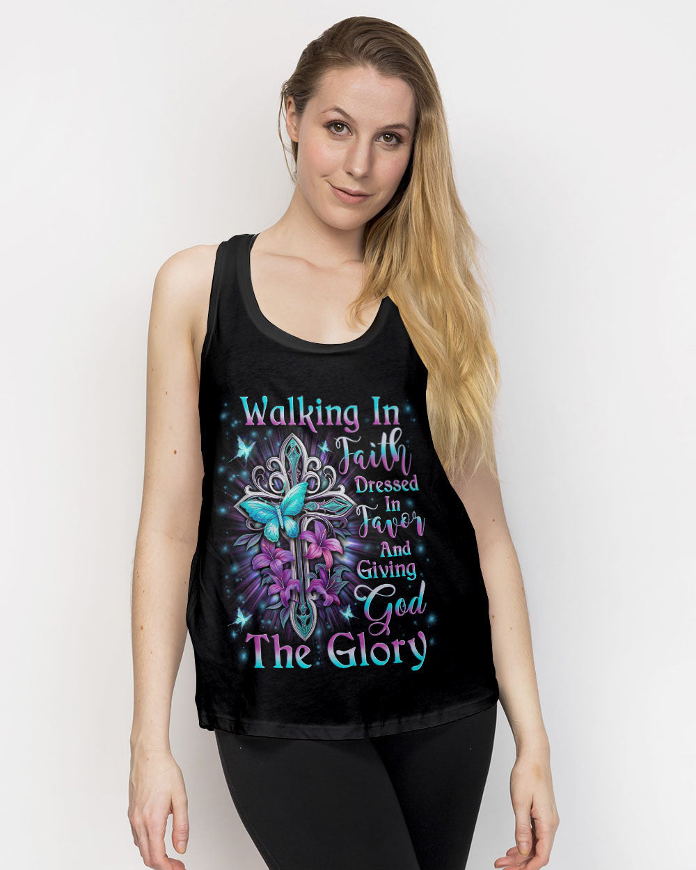 Walking In Faith Dressed In Favor Women's All Over Print Shirt - Yhln2911233, easychoo.com
