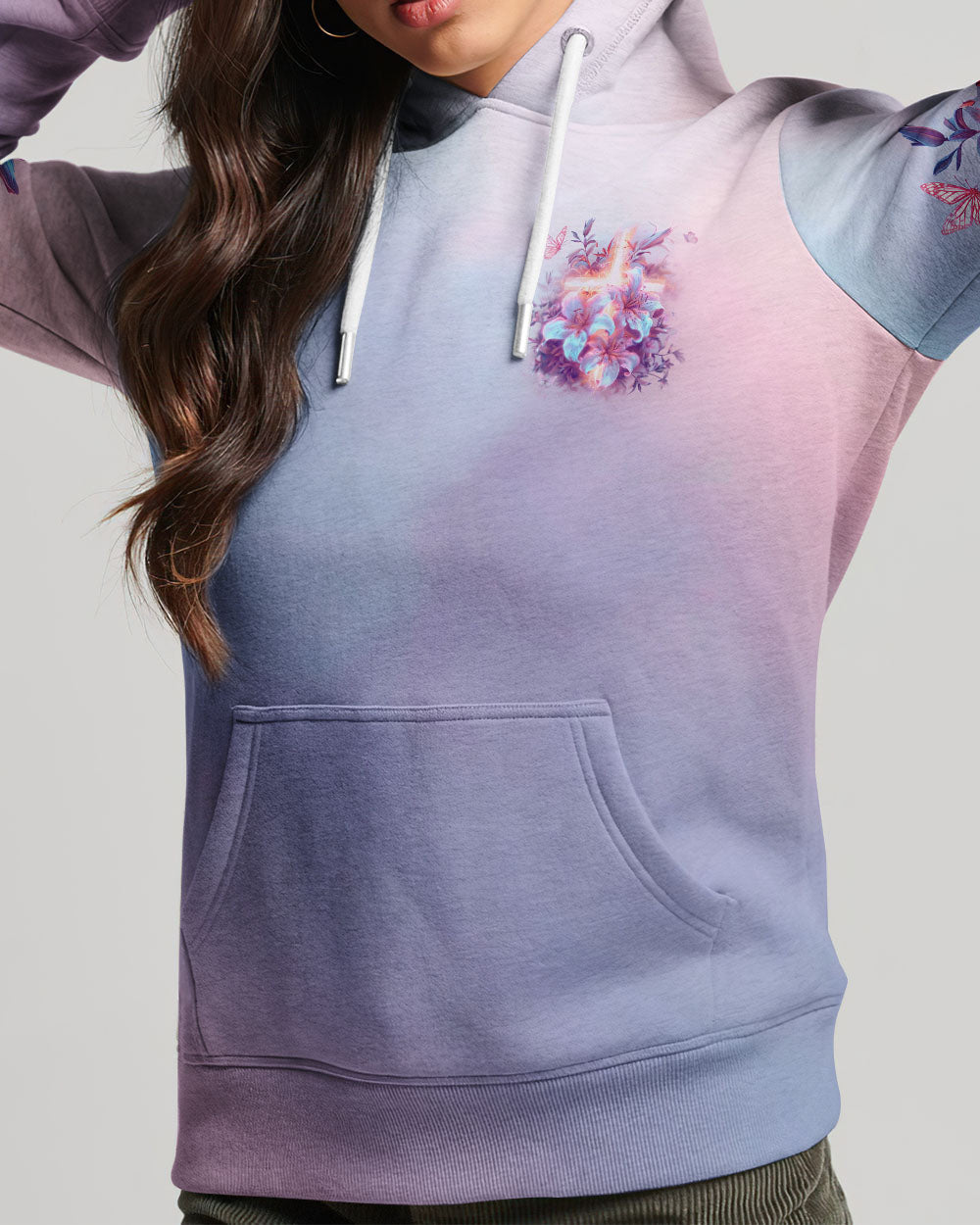 There Is Power In The Name Of Jesus Lilies Women's All Over Print Shirt - Tlno1303242, easychoo.com